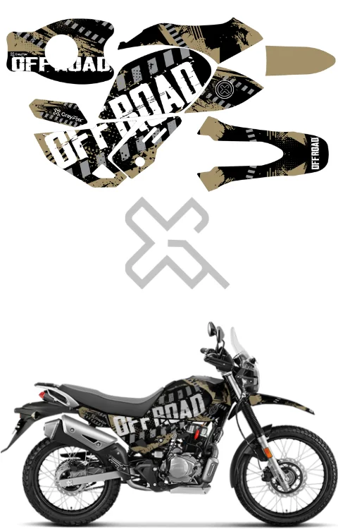 Off Road Edition Full Body Sticker Compatible with Xpulse 200 4V | Made In Premium Matte Vinyl With FPF (Fade Protection Film), Waterproof, Precut Sticker, Pack Of 1 Compatible with Both Side